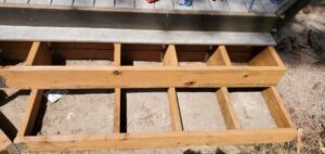 Deck Stairs In Progress